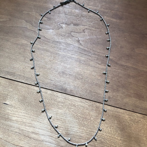 Tiny Pearl Choker .925 Dainty Layering Necklace - Picture 6 of 9